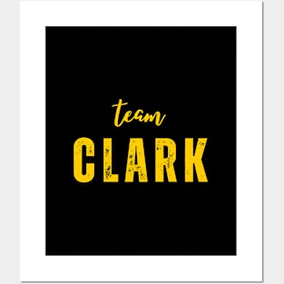 team clark Jersey yellow Posters and Art